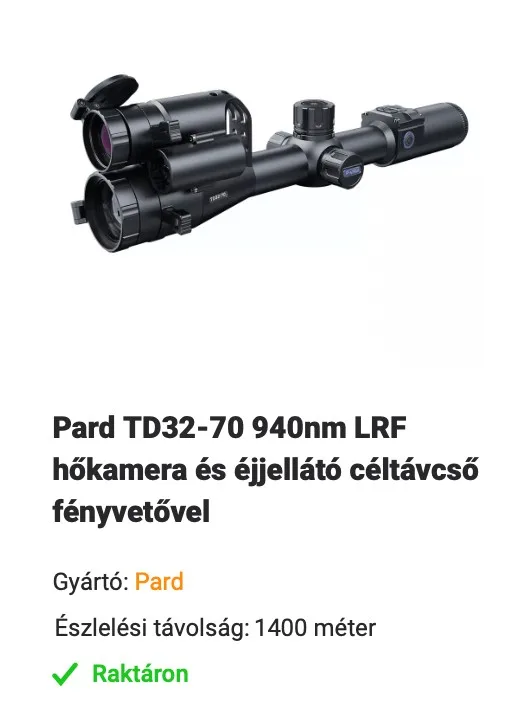 Őrület: hőkamera, éjjellátó és mindez egy céltávcsőben 2 pard td32